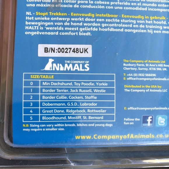 Dog Halti Collar to stop pulling - NEW with Tags in original packaging . Black - Picture 11 of 11